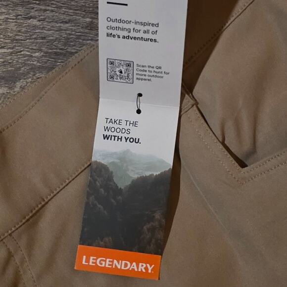 Legendary Whitetails Pathfinder Performance Hiking Pants 40x30 Flint NWT MSRP$60 - Picture 6 of 9